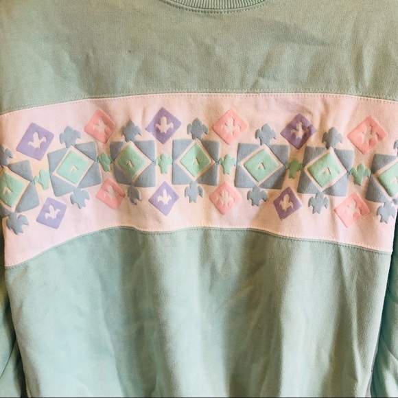 VTG Westbound Mint Green Grandma sweatshirt - Picture 3 of 5